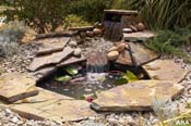 This pond is a great water feature for your backyard